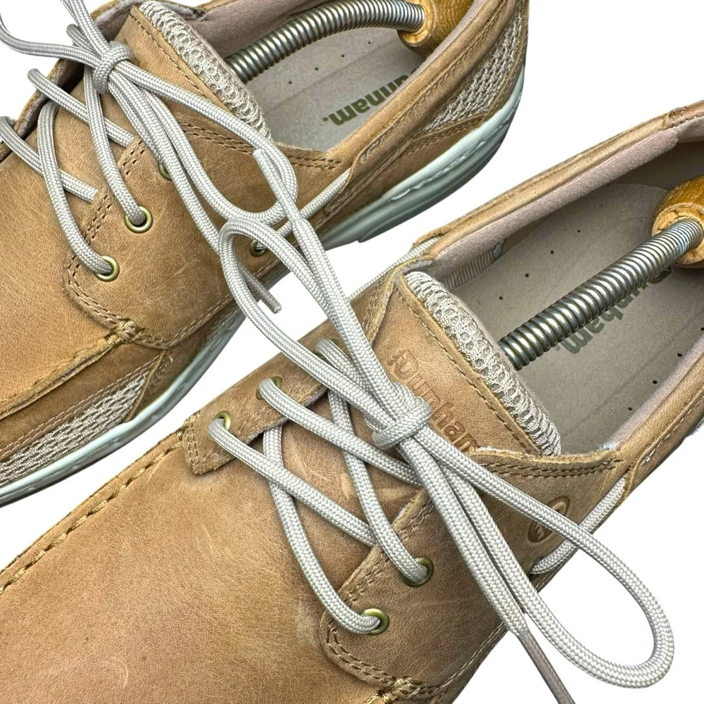 Dunham Captain Mesh Boat Shoe - Tan Leather - Men’s Size 11.5